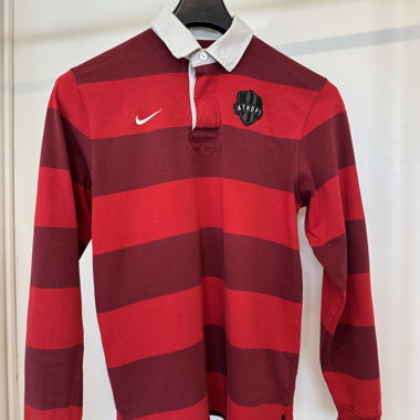 Polo NIKE a maniche lunghe righe vintage L
