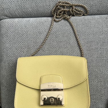 Yellow Furla Shoulder Bag