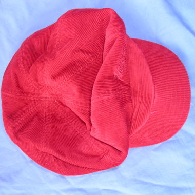 Corduroy Cap, red, TH