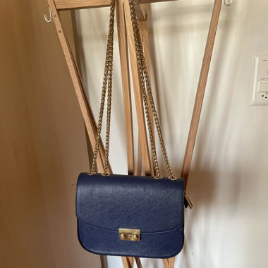 Sac à main bleu marine