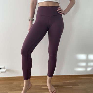 Luviyo Bordeauxrote Sportleggings