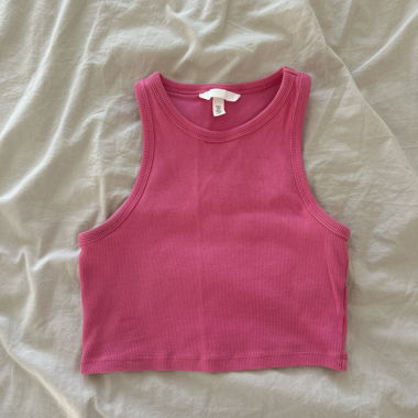 Crop top rose H&M