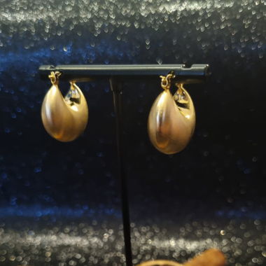 Orecchini mezzaluna dorati