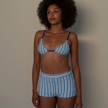 Striped Bikini Top
