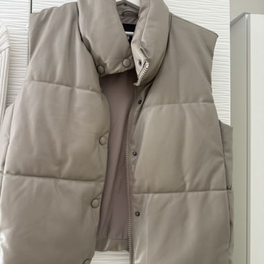 Gilet trapuntato beige