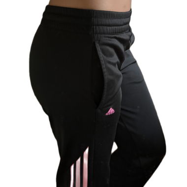 Pantaloni da allenamento Adidas nero rosa