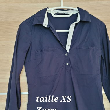 Chemisier bleu marine Zara