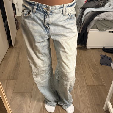 Jeans baggy délavé clair
