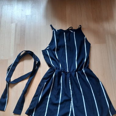 Blau/Weiss gestreifter One Piece S