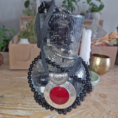 Mystery jewelry jar - black and silver
