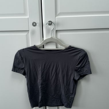 T-shirt court gris