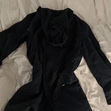 Dark blue hooded jacket