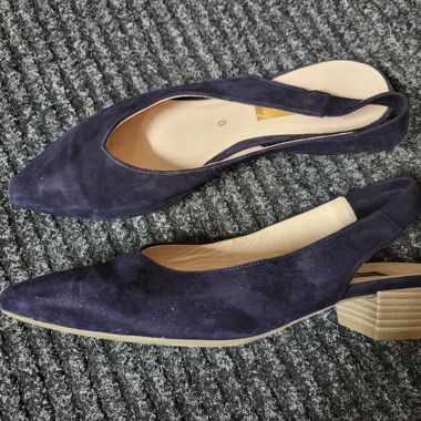 Gabor Blue Sling Pumps