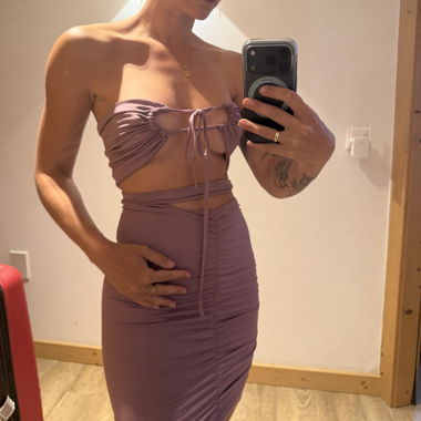 Lavender skirt and top set