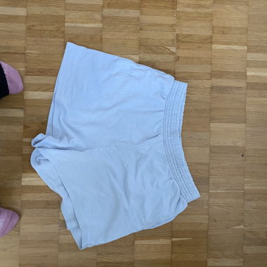 Pantaloncini blu in materiale felpato (sweat)