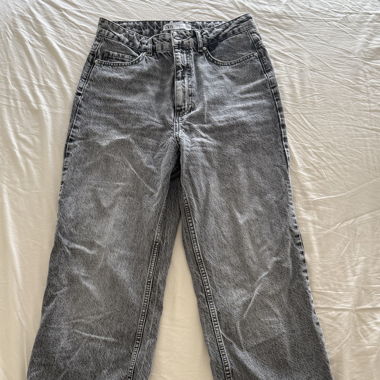 Jeans Zara a gamba larga grigi