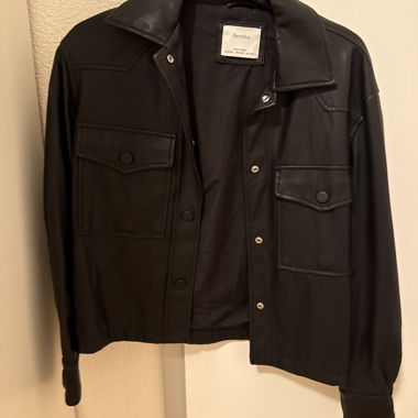 Faux leather jacket
