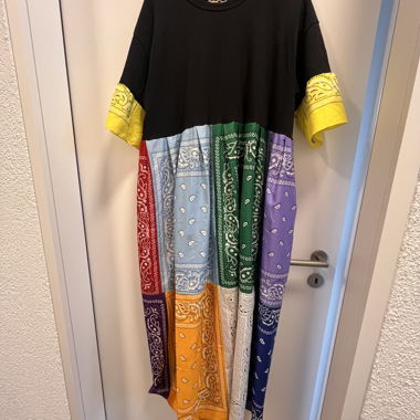 Colorblock-Bandana-Kleid