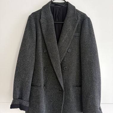 Doppelreihiger Blazer grau