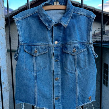 gilet en jean vintage taille M Fiorucci