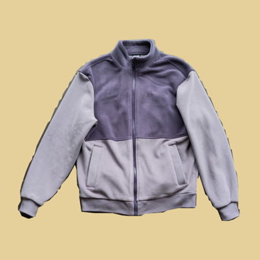 Fleece Jacket in Lilac/Grey
