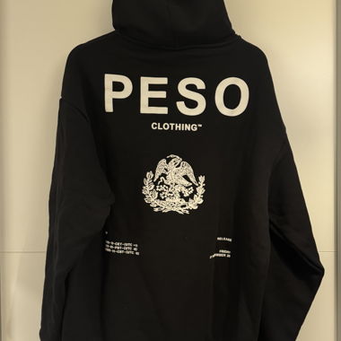 Felpa con cappuccio PESO nera Taglia L