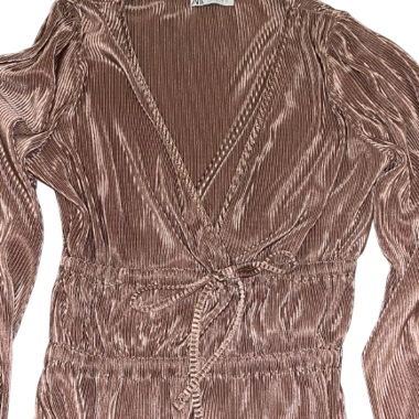 chemise portefeuille Zara vintage rosé