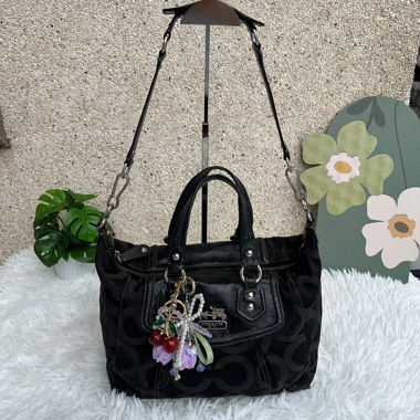 Borsa Coach nera, medium
