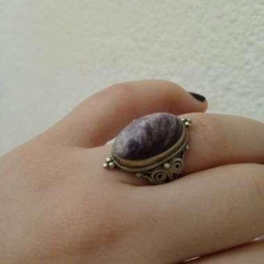 Charoite Stone Ring