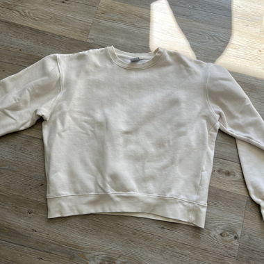Solid Beige Sweatshirt