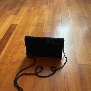Fancy black handbag