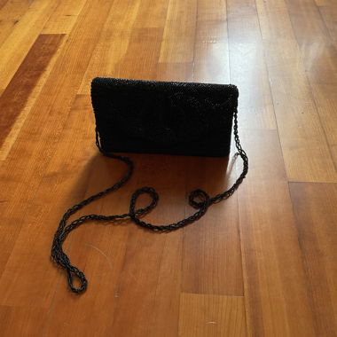 Fancy black handbag
