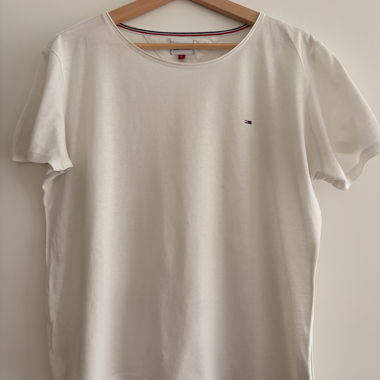 T-shirt Tommy Jeans bianco L