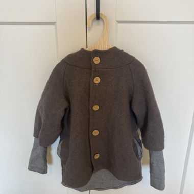 Manteau en laine pour enfants avec arc-en-ciel