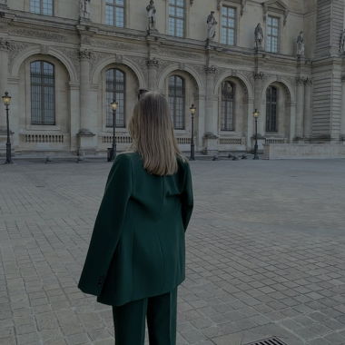 Blazer / Green Fabric Trousers