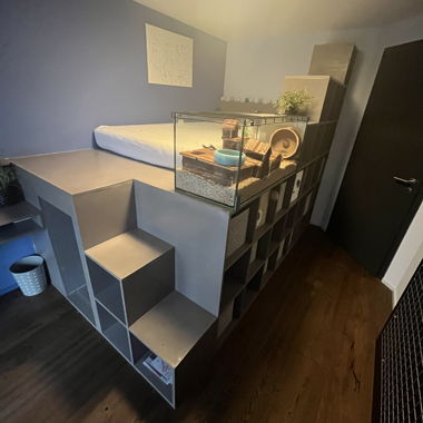 Cadre de lit avec bureau
