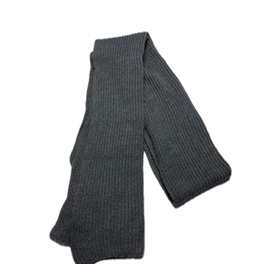 Dark grey knit scarf