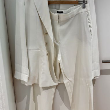 Massimo Dutti White Suit Set