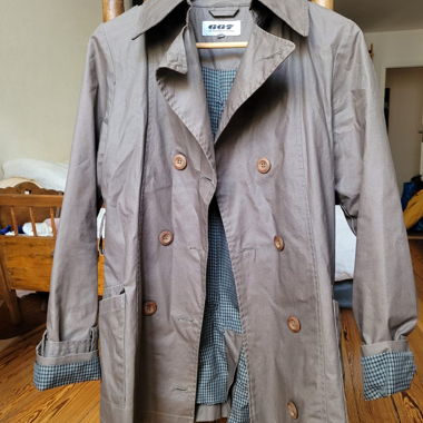 Trenchcoat imperméable brun-gris