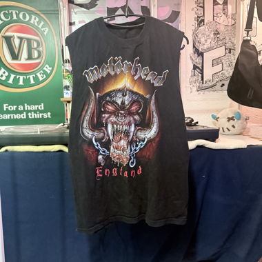 Black Motörhead Printed Tank Top