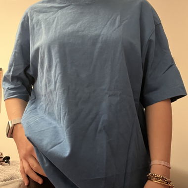 T-shirt oversize blu