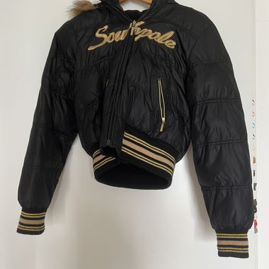 Southpole Winterjacke mit Fellkapuze S