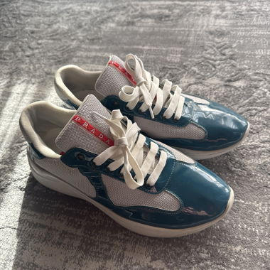 Prada American Cup turquoise size 43
