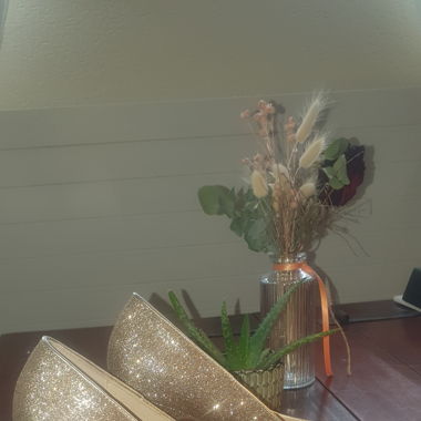 Chaussures à talons en paillettes 