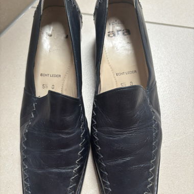 Lofers en cuir noir 5,5 G