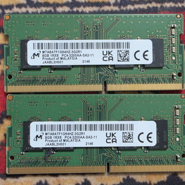 RAM 16 Go - Micron DDR4 SODIMM 3200 MHz