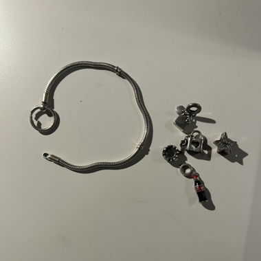 Bracelet-médailles Pandora en argent