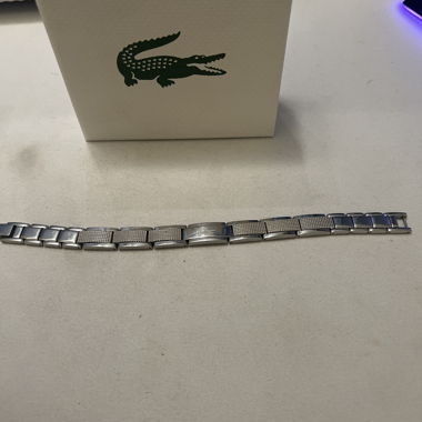 Bracciale Lacoste in metallo, argento