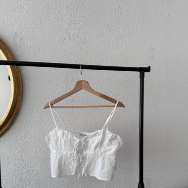 weisses Crop Top