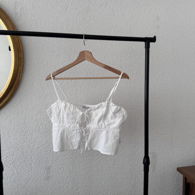 weisses Crop Top